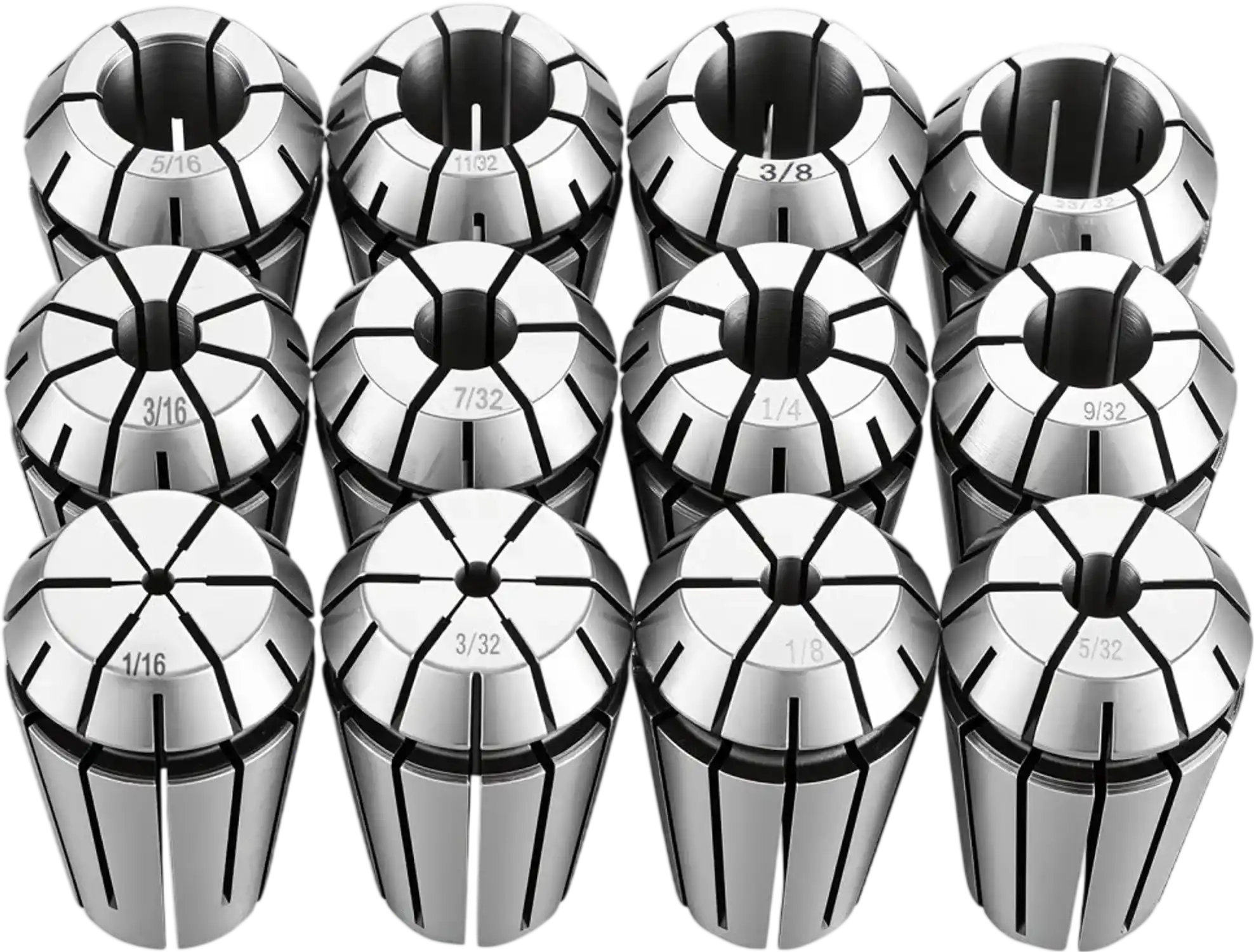 Vevor Collet Set ER16 Spring Collet Chuck Set 1/16