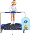 VEVOR 36" Kids Trampoline, 3FT Indoor Outdoor Trampoline, Foldable Mini Trampoline with Handle, Rebounder Trampoline for Toddlers, Birthday Gift for 3+ Years Children, Boys Girls for Fun, Bule