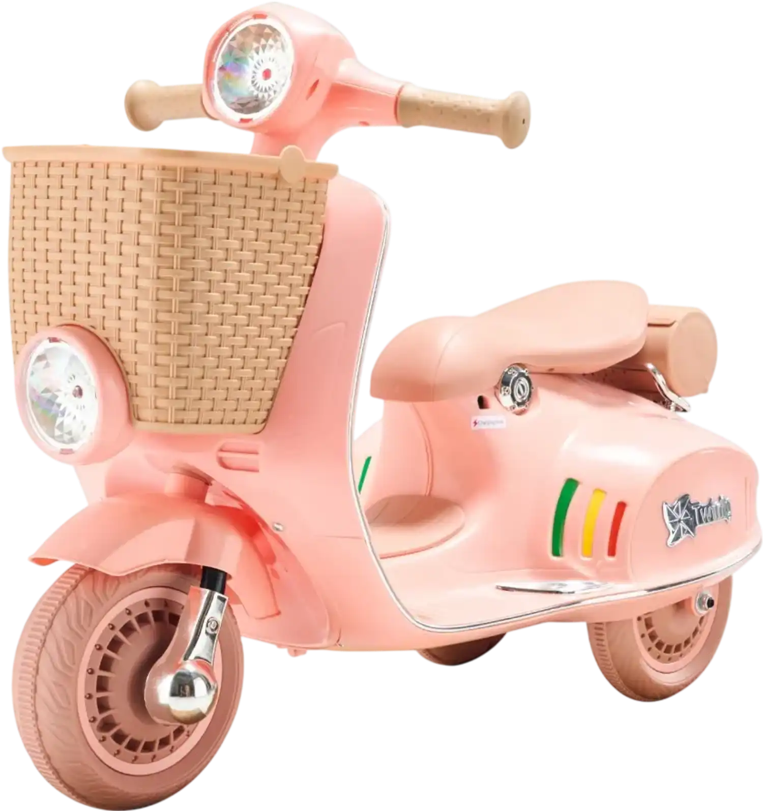 Vevor Ride On Motorcycle 12V Electric Trike with LED Lights, Music, Bluetooth & Basket New