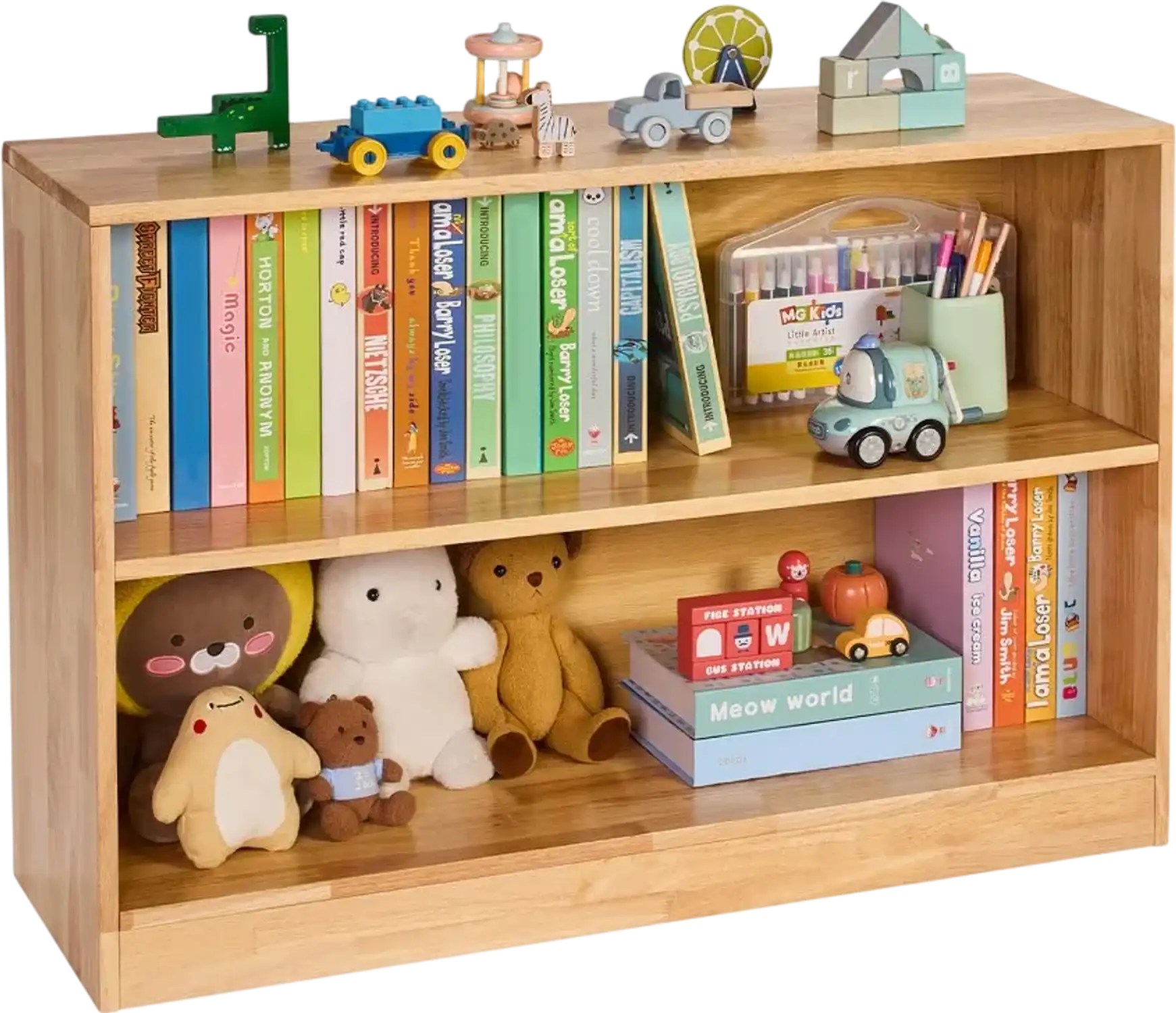 Vevor Toy Storage Organizer Montessori Bookshelf 35.4
