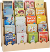 VEVOR Montessori Bookshelf, 5-Tier Scalloped Kids Bookshelf, Front Facing Toddler Bookcase, Dual Hooks for Hanging Backpacks, Baby Bookshelf for Kids Room, Living Room, Entryway, Nursury, Preschool