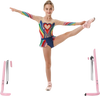 VEVOR Gymnastic Bars for Kids, 140 lbs Capacity Folding Training Kip Bar, Adjustable Height Gymnastic Horizontal Bar for Home, Training Equipment for Indoor and Outdoor, Easy to Assemble, Pink