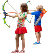 VEVOR Bow and Arrow Set for Kids, 2 Pack LED Light Up Archery Set with 20 Suction Cup Arrows, Standing Target, 2 Quivers, 2 Guns, 20 Soft Bullets, 3 Target Cans, Outdoor Toy for Boy & Girl 6+ Year Old