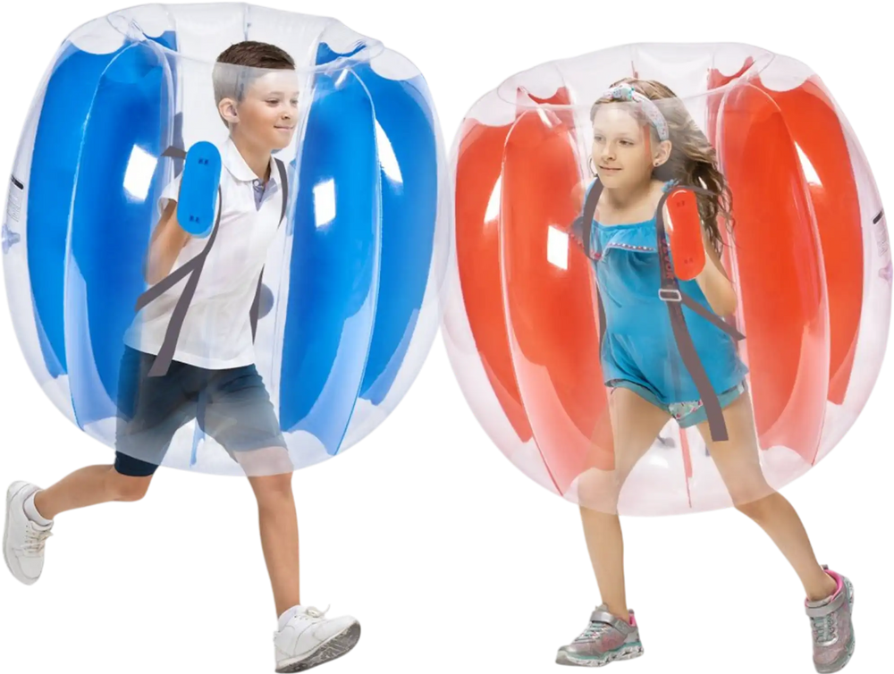 VEVOR Inflatable Bumper Balls 2-Pack, 3FT/0.9M Body Sumo Zorb Balls for Kids & Teens, Durable PVC Human Hamster Bubble Balls for Outdoor Team Gaming Play, Bumper Bopper Toys for Playground, Yard, Par