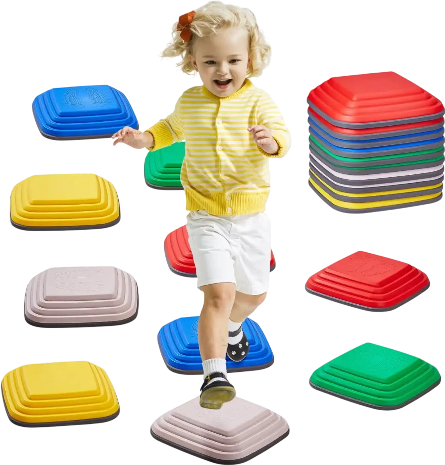 Vevor Stepping Stones Kids Balance Sensory Obstacle Course 10-Piece Set New