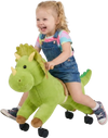 VEVOR Ride On Horse, Riding Dinosaur Toys for Kids, Features Lifelike Dinosaur Roars, No Battery Required, 360-Degree Flexible Smooth Wheels, Soft Seat, 88 lbs Max Load Capacity for Toddlers Ages 3+