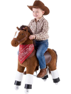 VEVOR Ride On Horse, Riding Pony Toys for Kids, No Battery Required, Smooth Wheels with Anti-Roll Stop Ring, Upgraded Raised Seat, Handles, Sturdy Pedals, 176 lbs Max Load Capacity for Ages 6+