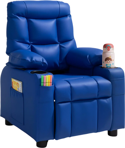 Vevor Recliner Kids Reclining Chair Blue New