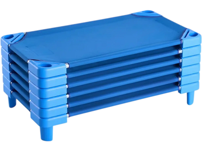 VEVOR Stackable Kiddie Cot, Pack of 6,  Portable Toddler Nap Cots, Standard Size 40