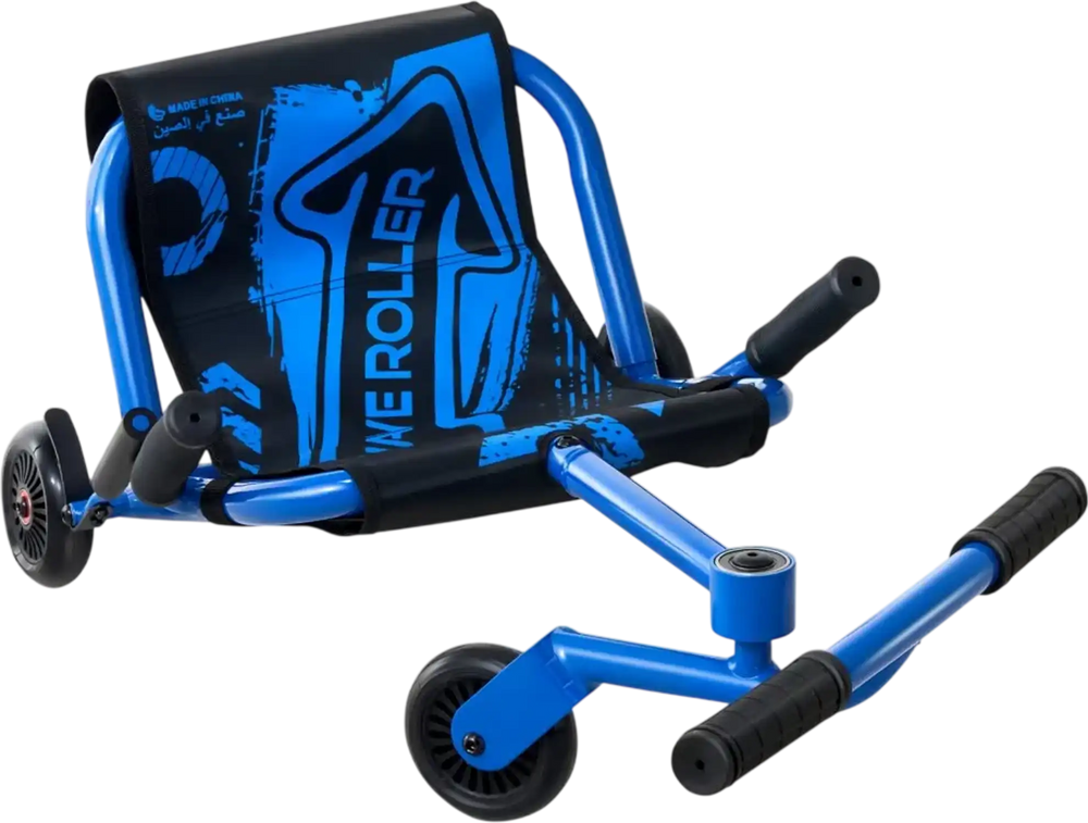 VEVOR Ride on Scooter 150 lbs Swing Side-to-Side for Amazing Riding Blue, for Ages 4+, Powered by Zig-Zag Motion, Ride on Toy with 3 Adjustable Length, Brake Lever, Hard Surface Indoor & Outdoor