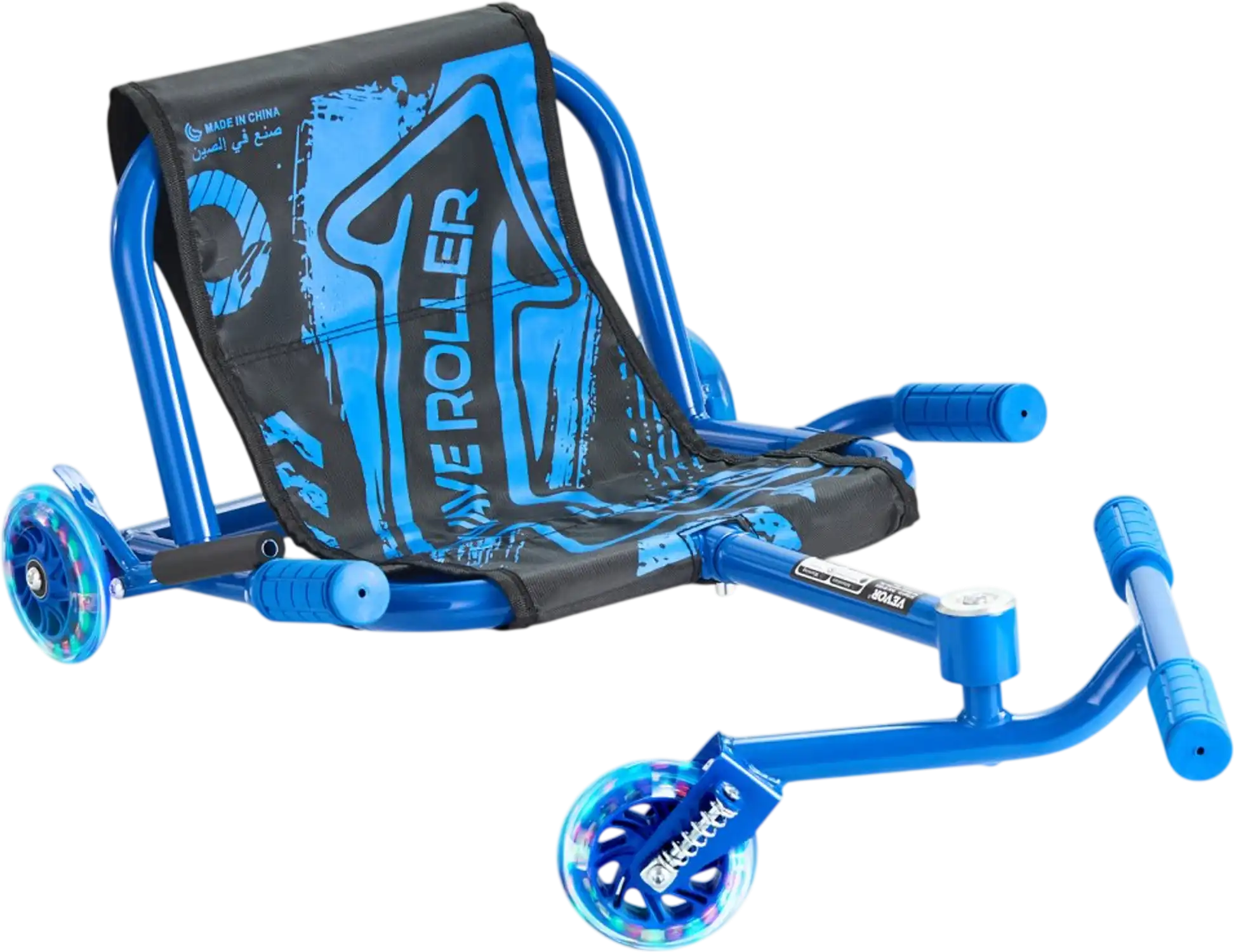 Vevor Ride on Scooter Zig-Zag Motion Drift Cart for Kids Blue New