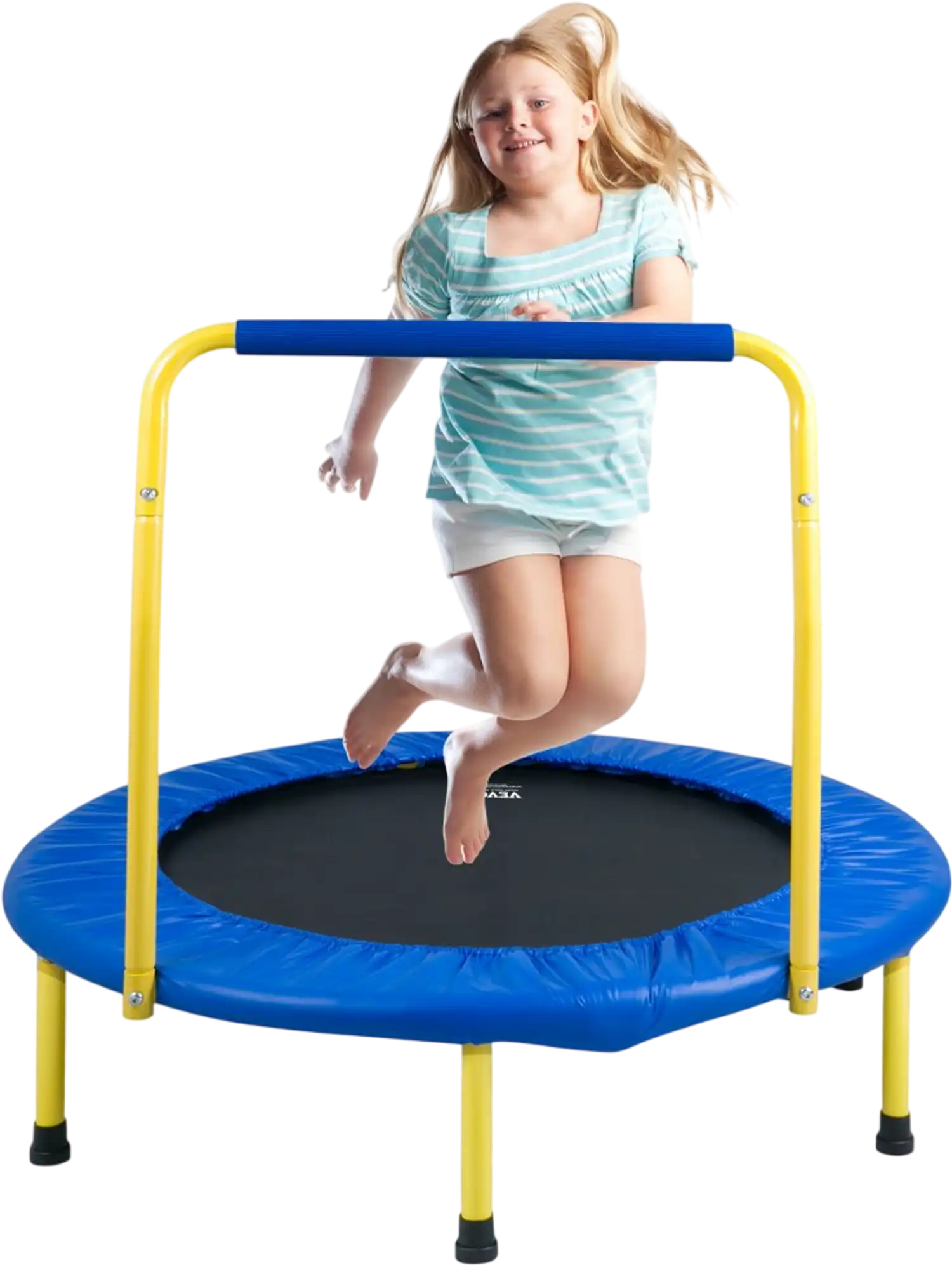 Vevor Trampoline 3' Foldable Kids Indoor/Outdoor Mini Baby Toddler with Foam Handle New