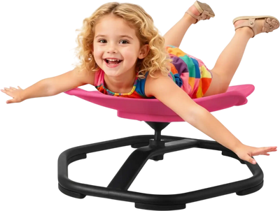 VEVOR Kids Swivel Chair, 220 lbs Capacity, Elephant Shape Sensory Spinning Chair, Autistic Kids Sensory Toy Seat with Non-Slip Metal Base, Toddler Sit & Spin Seat for Coordination Balance Focus, Red