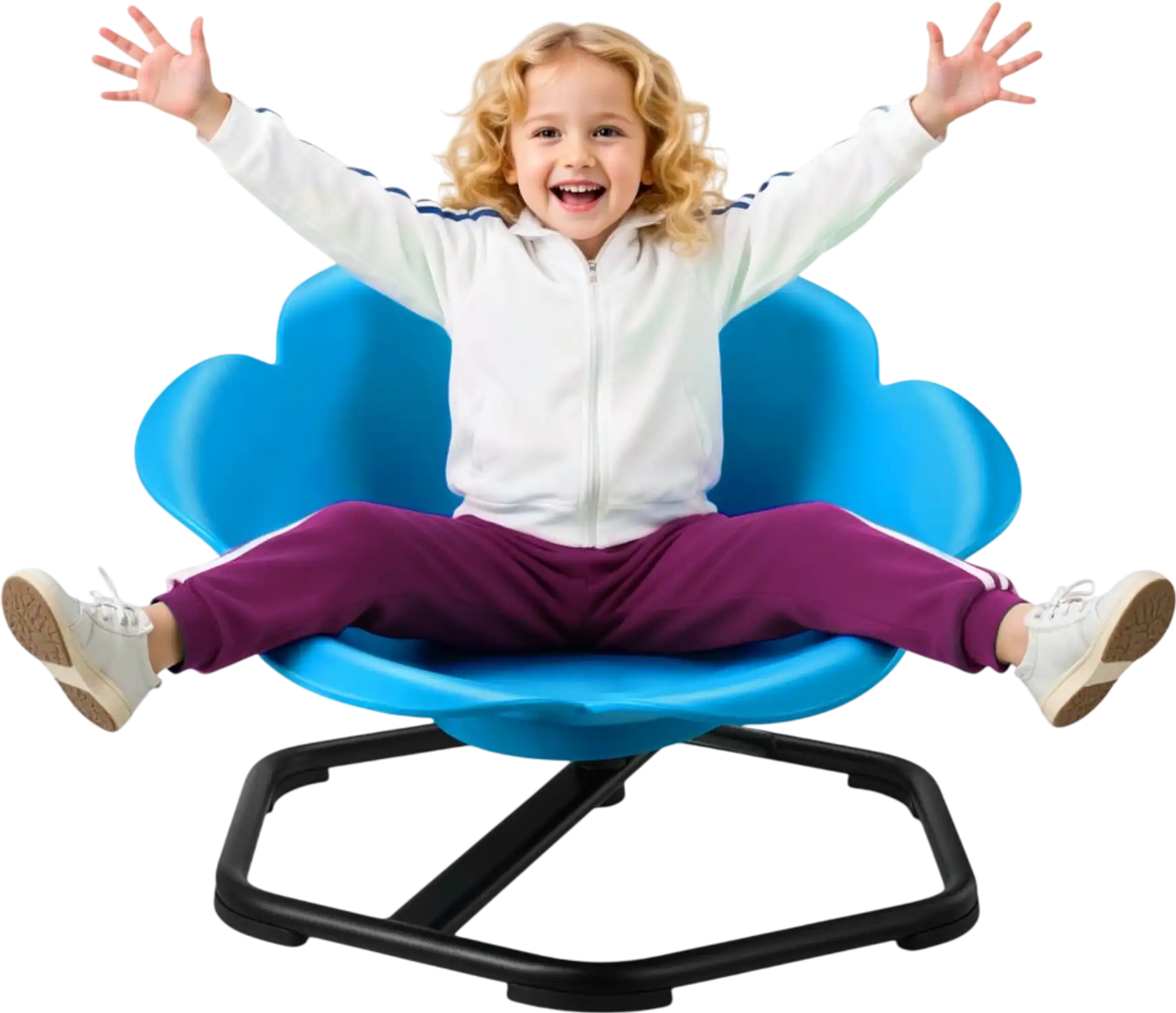 Vevor Kids Swivel Chair Sensory Spinning Seat Blue New