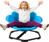 VEVOR Kids Swivel Chair, 220 lbs Capacity, Cylinder Shape Sensory Spinning Chair, Autistic Kids Sensory Toy Seat with Non-Slip Metal Base, Toddler Sit & Spin Seat for Coordination Balance Focus, Blue