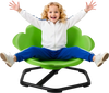 VEVOR Kids Swivel Chair, 220 lbs Capacity, Cylinder Shape Sensory Spinning Chair, Autistic Kids Sensory Toy Seat with Non-Slip Metal Base, Toddler Sit & Spin Seat for Coordination Balance Focus, Green