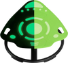VEVOR Spinning Chair for Autistic Kids Ages 3-12 Autism Sensory Toy 165 LBS, Sensory Swivel Seat for Children ADHD, Glow in the Dark, Training Body Coordination, 20.4" L x 20.5" W Rocket Shape, Green