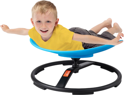 VEVOR Kids Swivel Chair, 220 LBS Capacity, Sensory Spinning Chair, Autistic Kids Sensory Toy Chair with Non-Slip Metal Base, Toddler Sit and Spin Chair for Coordination Balance Focus Training Blue