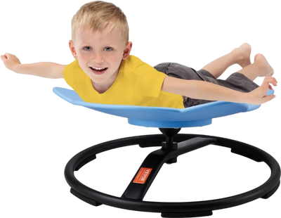 VEVOR Elephant Kids Swivel Chair, 220 LBS Capacity, 360° Spinning Chair, Autistic Kids Sensory Toy Chair with Non-Slip Metal Base, Toddler Sit and Spin Chair for Coordination Balance Focus Blue