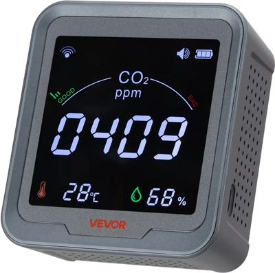 Vevor Carbon Dioxide Monitor WiFi Air Quality Detector New
