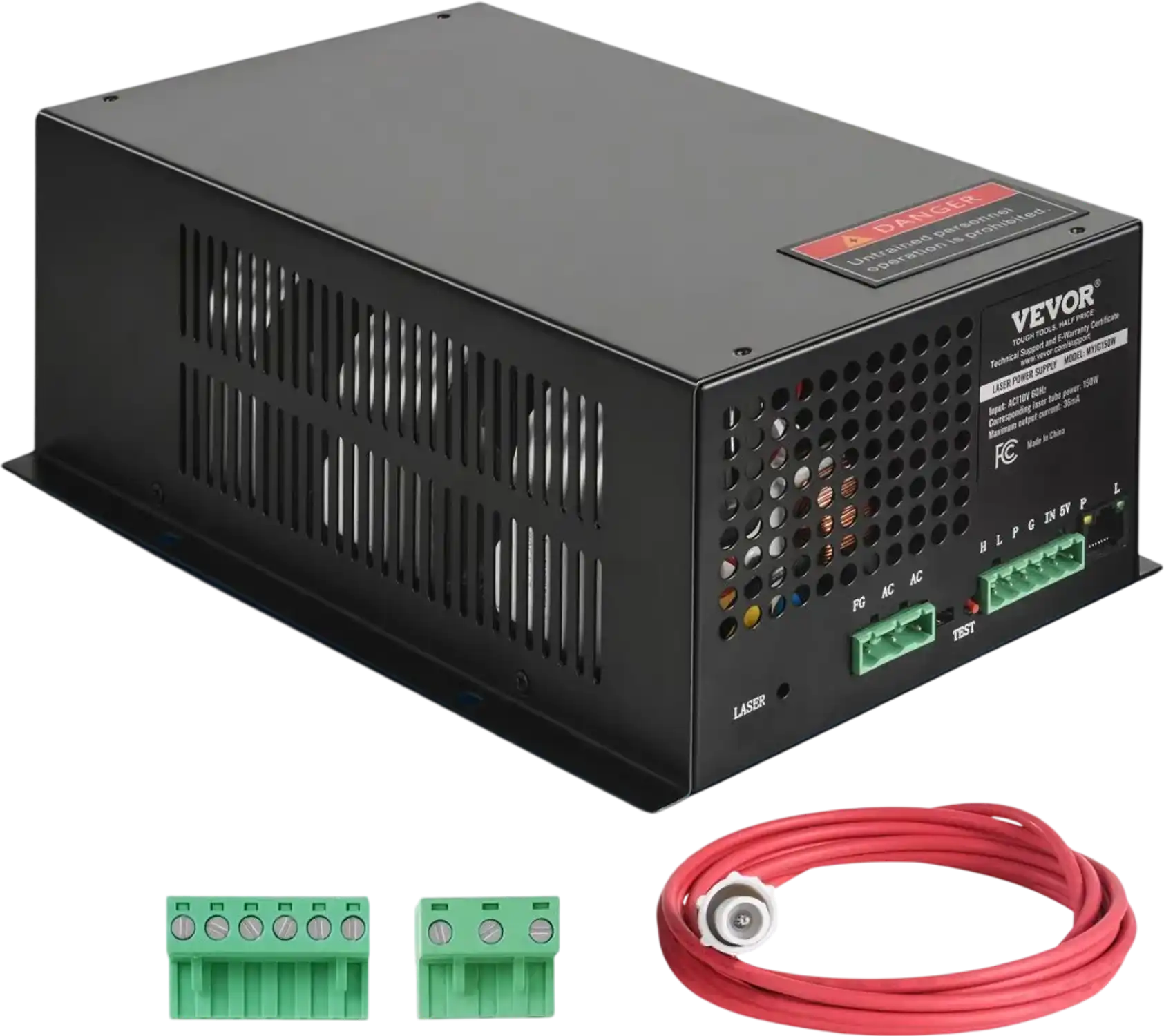 Vevor Laser Power Supply CO2 150W for Laser Tubes Engravers and Cutters New