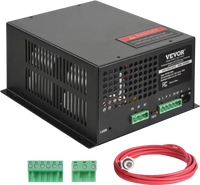 VEVOR CO2 Laser Power Supply, 60W, Power Supply for 60W Laser Tube, Constant Current Protection, Open Circuit Protection, Fast Heat Dissipation, Compatible for Multi-brand Laser Engravers & Cutters