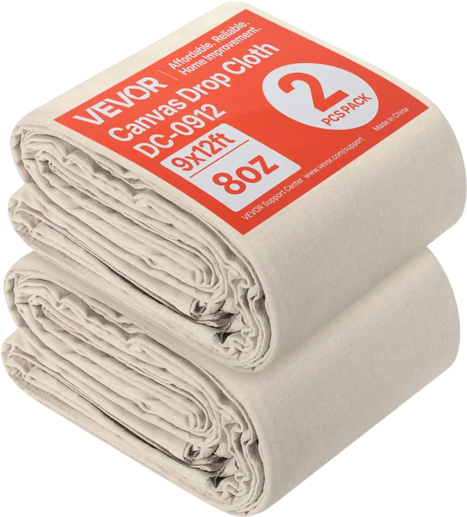 Vevor Drop Cloth 9'x12' Canvas Painters Tarp 2-Pack New