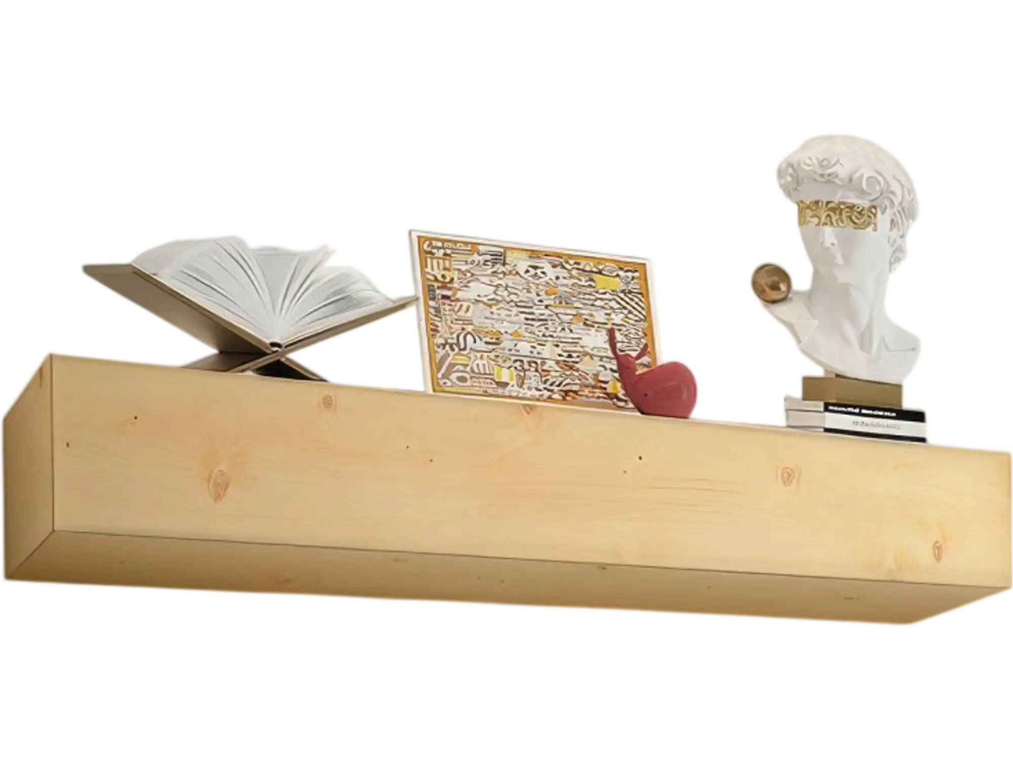 Vevor Fireplace Mantel Rustic Floating Wood Shelf 60