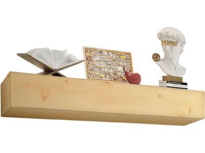 Vevor Fireplace Mantel Rustic Floating Wood Shelf 60