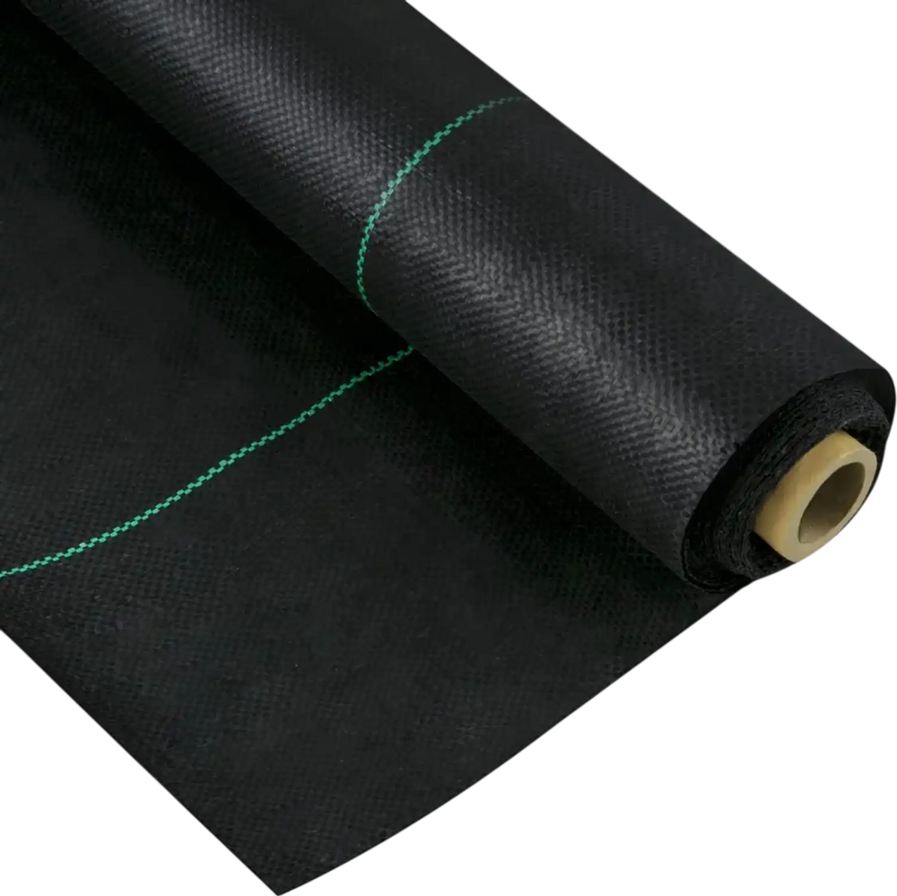 VEVOR 3FTx50FT Premium Weed Barrier Fabric Heavy Duty 5OZ, Woven Weed Control Fabric, High Permeability Good for Flower Bed, Geotextile Fabric for Underlayment, Polyethylene Ground Cover