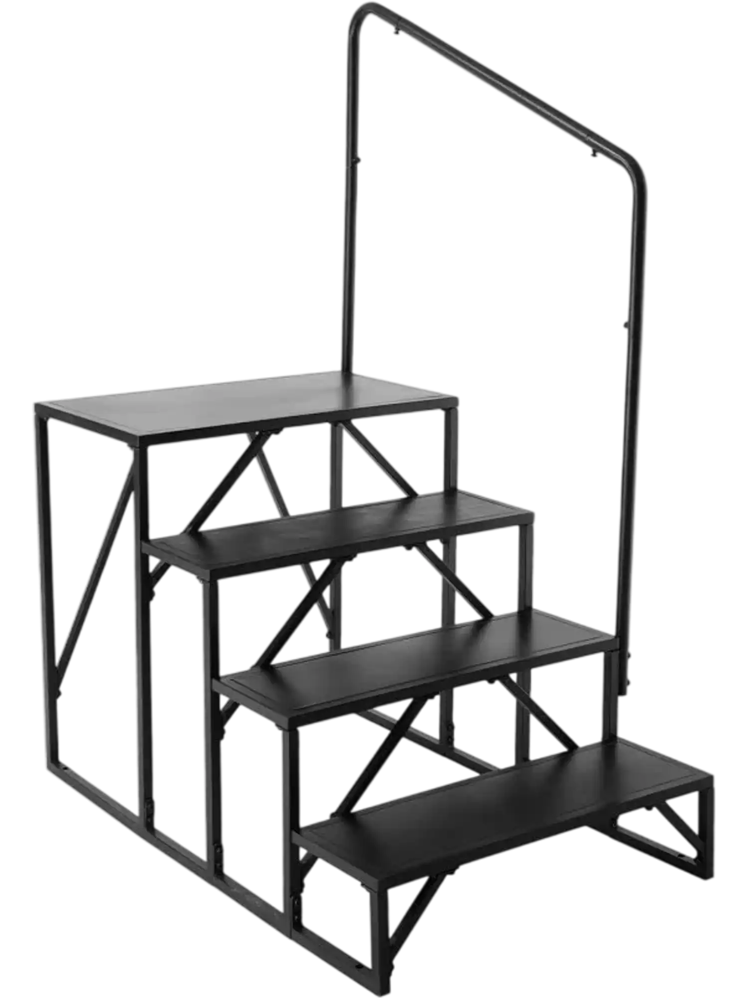 Vevor RV Steps 4-Step Stairs with Handrail New