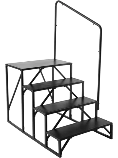 Vevor RV Steps 4-Step Stairs with Handrail New