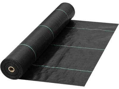 VEVOR Garden Weed Barrier Fabric, 5.8 OZ Heavy Duty Landscape Fabric, 4ft x 100ft Weed Block Control for Garden Ground Cover, Woven Geotextile Fabric for Landscaping, Gardening, Underlayment, Black