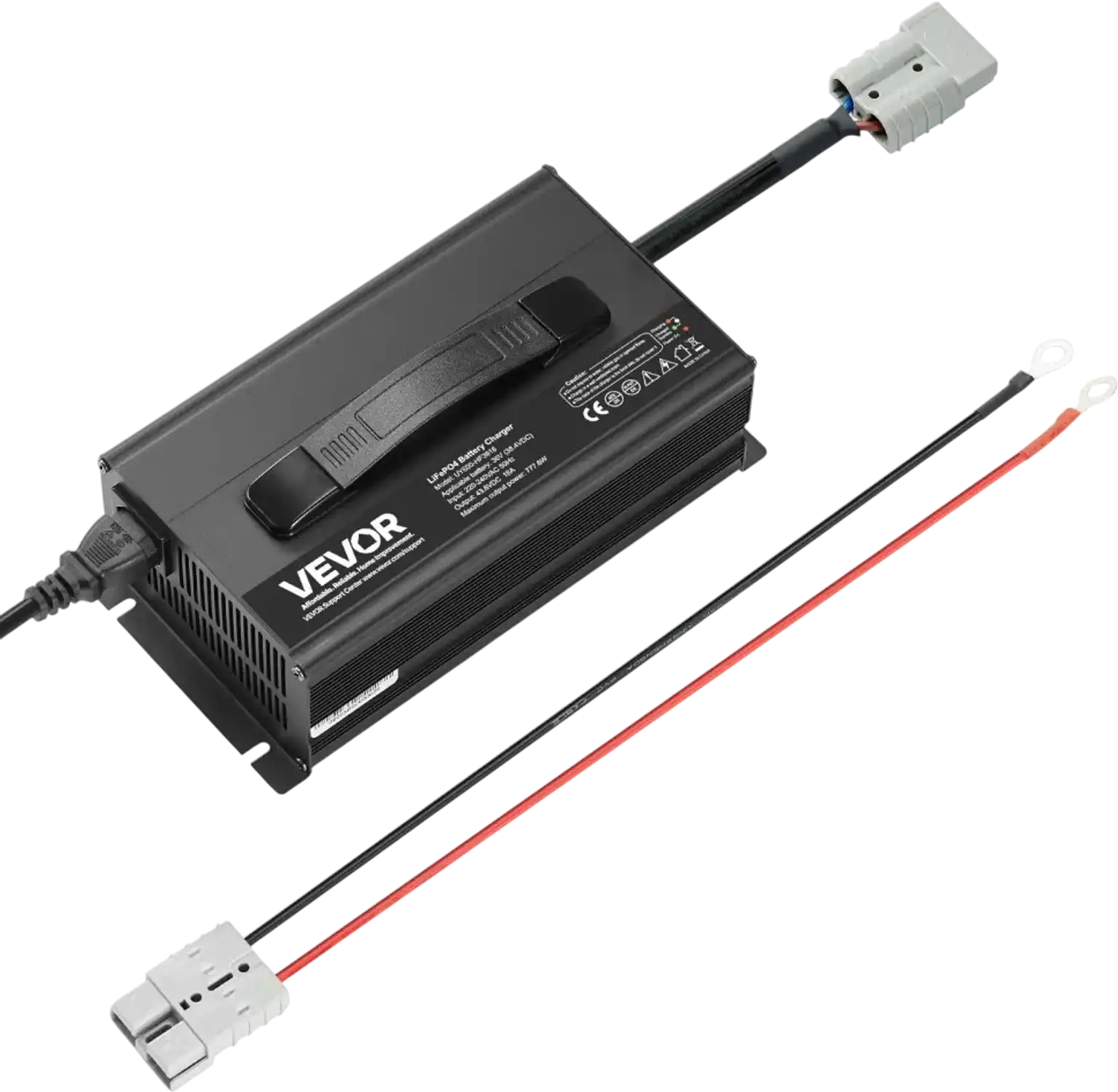 Vevor Battery Charger 36V 18A LiFePO4 Smart Charger for RV Boat New