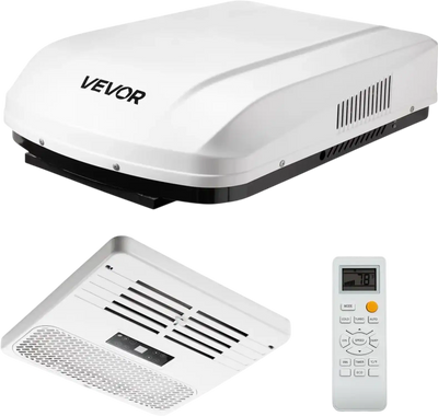 Vevor RV Air Conditioner 13,500 BTU 120V Ducted Rooftop AC Unit with Remote Control White New
