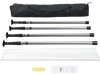 VEVOR Dust Barrier Poles, Carry Bag, 10 Ft Poles with 4 Telescoping Poles, and 32.8x13.12 Ft Plastic Film, for Interior Decoration and Painting Projects