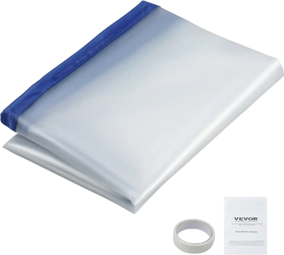 Vevor Dust Barrier Door Kit Magnetic Self-Closing 7.5' x 4' New