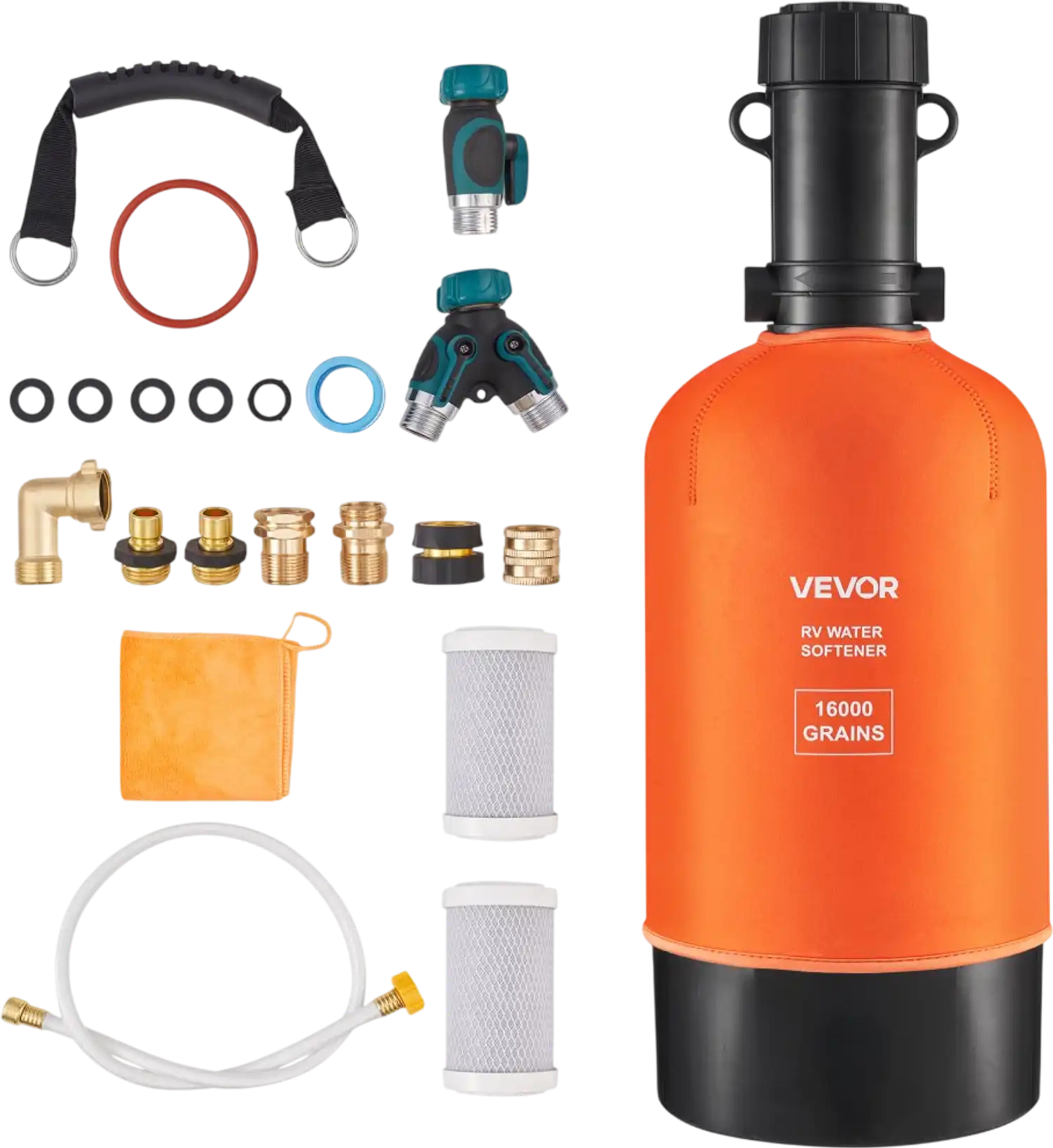 Vevor RV Water Softener Portable 16,000 Grain Filter System New