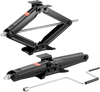 VEVOR 6500 lbs RV Scissor Jacks, 4-23.4 in RV Stabilizer Leveling Scissor Jacks, Set of 2, Heavy Duty Stabilizer Jack with Crank Handle, Socket and Bubble Levels, Not Easily Bent or Deformed