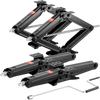 VEVOR 6500 lbs RV Scissor Jacks, 4-23.4 in RV Stabilizer Leveling Scissor Jacks, Set of 4, Heavy Duty Stabilizer Jack with Crank Handle, Socket and Bubble Levels, Not Easily Bent or Deformed