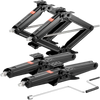 VEVOR 9000 lbs RV Scissor Jacks, 4-23.4 in RV Stabilizer Leveling Scissor Jacks, Set of 4, Heavy Duty Stabilizer Jack with Crank Handle, Socket and Bubble Levels, Not Easily Bent or Deformed