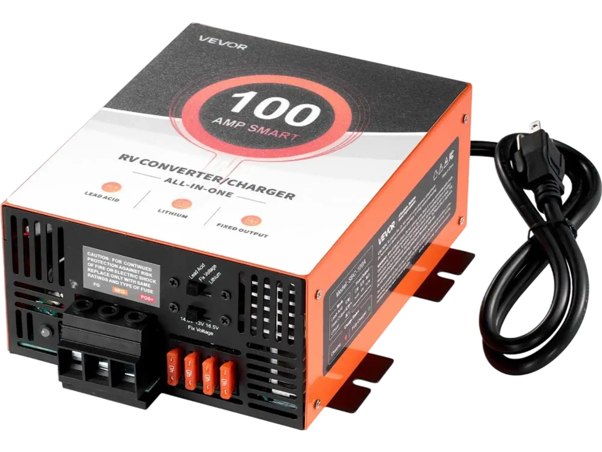 Vevor RV Converter 100A 120V AC to 12V DC Battery Charger New