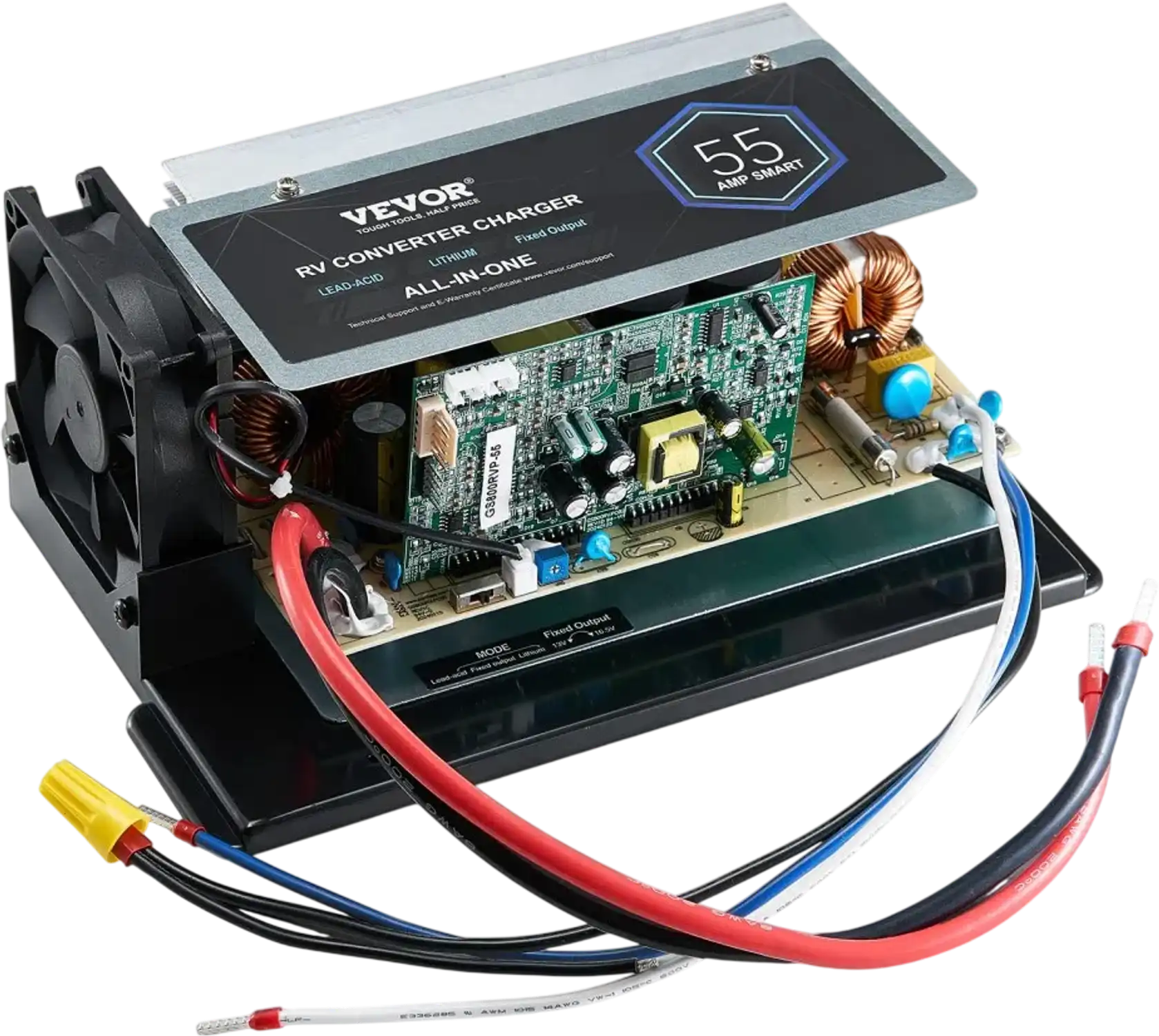 Vevor RV Converter Main Board Assembly 55A Three-Stage Replacement Unit New