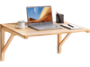 VEVOR Wall Mounted Folding Table, Wall Mounted Drop Leaf Tables, Solid Wood Floating Desk for Dining, Laundry Room, Office, 31.5" x 23.58" x 17.24" Fold Down Desk