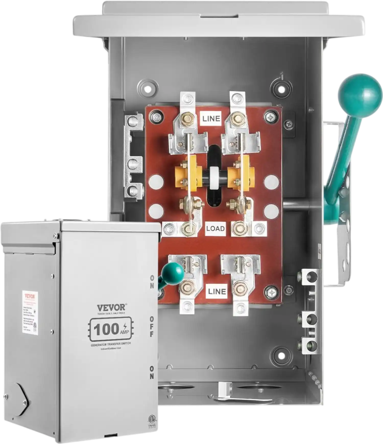 Vevor Transfer Switch 100A 24000W Manual 120/240V New