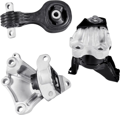 VEVOR Engine Motor Mount and Transmission Mount Kit Replacement, Set of 3, Compatible with 2012–2013 Honda Civic 1.8L Coupe, Replace OE# A65048, A65021, A65087, Secure Support
