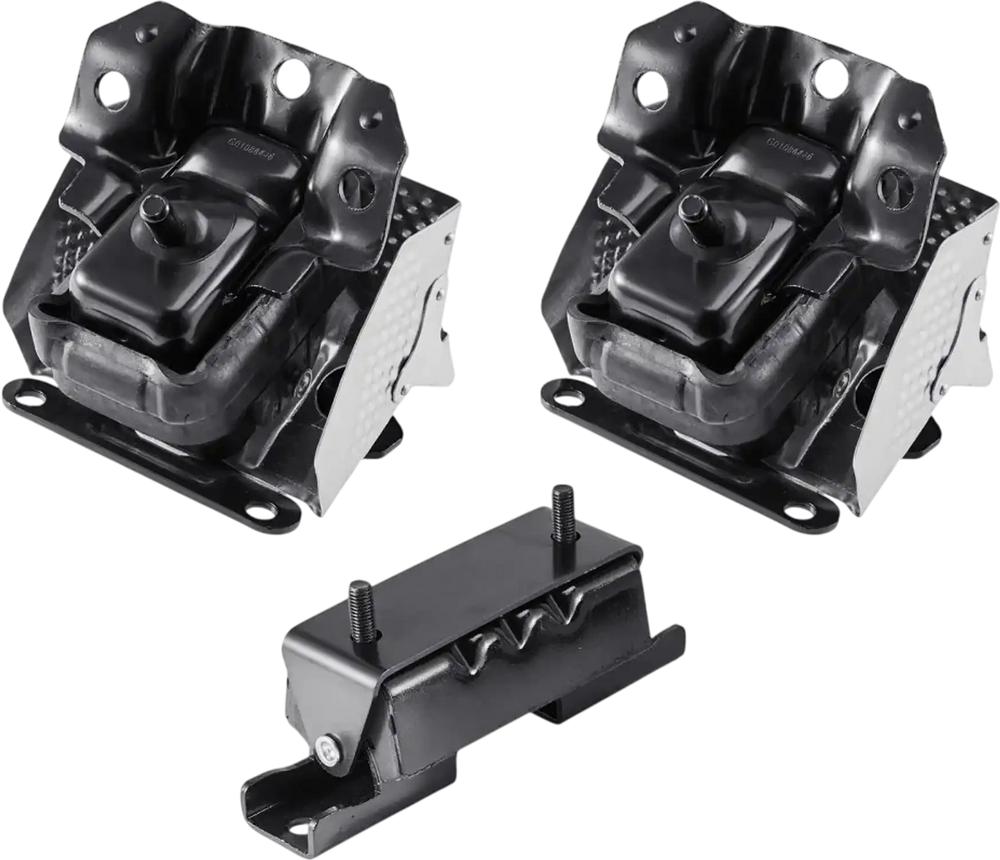 VEVOR Engine and Transmission Motor Mount Kit Replacement, Set of 3, Compatible with 2007–2013 Chevrolet Silverado 1500 5.3L V8, Replace OE# A5365, A5365, A2638, Secure Support