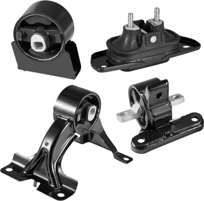 VEVOR Engine Motor Mount and Transmission Mount Kit Replacement, Set of 4, Compatible with 2011–2019 Dodge Journey 3.6L FWD, Replace OE# A5551, A5443, A5632, A5543, Secure Support