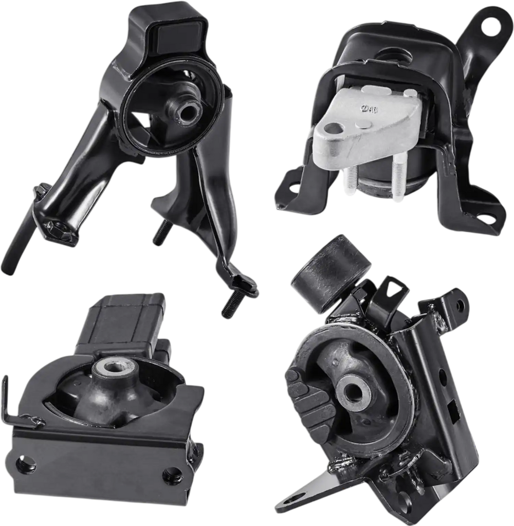 VEVOR Engine and Transmission Motor Mount Kit Replacement, Set of 4, Compatible with 2003–2008 Toyota Corolla 1.8L L4, Replace OE# A4220, A4219, A4218, A4221, Secure Support