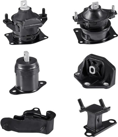 VEVOR Engine Motor Mount and Transmission Mount Kit Replacement, Set of 6, Compatible with 2003–2007 Honda Accord 3.0L V6, Replace OE# A4526HY, A4517, A4527HY, A4524, A4544, A4525, Secure Support